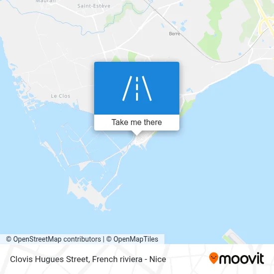 Rue Clovis Hugues map