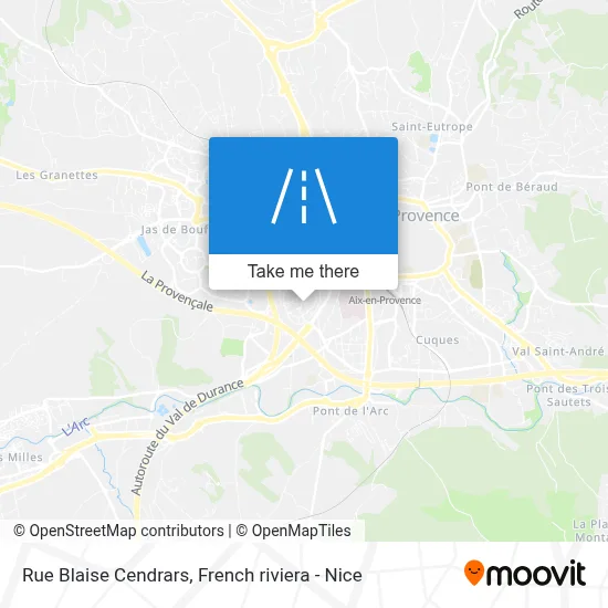 Rue Blaise Cendrars map