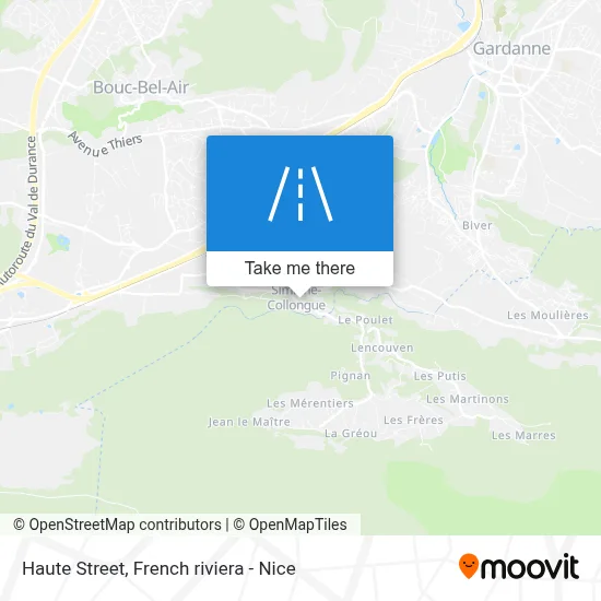 Mapa Rue Haute