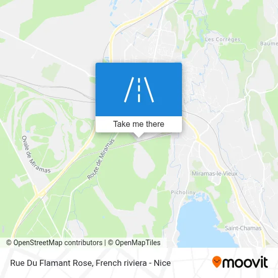 Rue Du Flamant Rose map