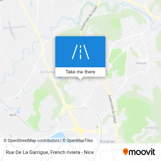 Rue De La Garrigue map