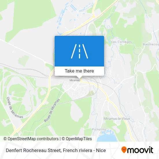 Rue Denfert Rochereau map