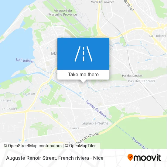 Mapa Rue Auguste Renoir