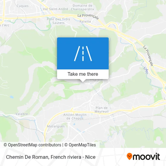 Chemin De Roman map