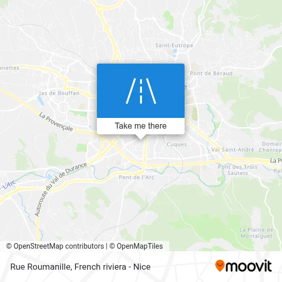Mapa Rue Roumanille