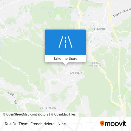Mapa Rue Du Thym