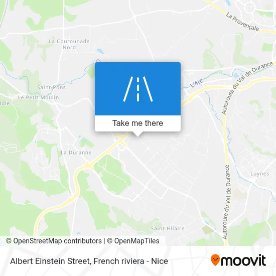 Mapa Rue Albert Einstein