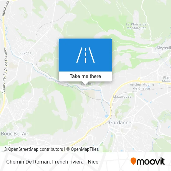 Chemin De Roman map