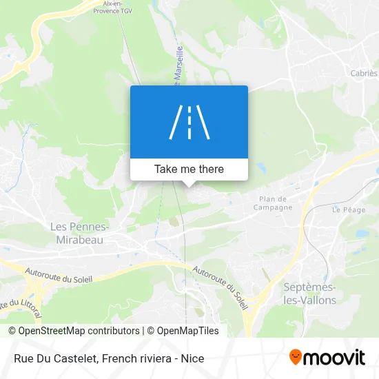 Mapa Rue Du Castelet
