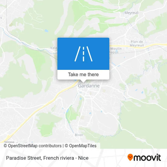Rue Paradis map