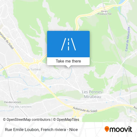 Rue Emile Loubon map