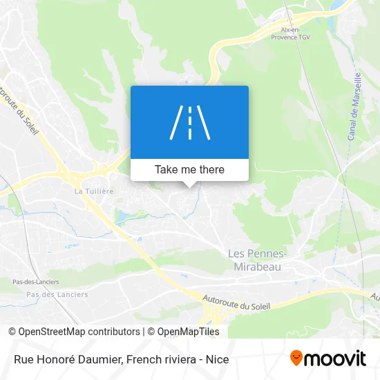 Rue Honoré Daumier map
