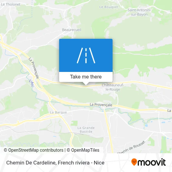 Chemin De Cardeline map