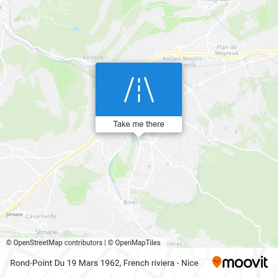 Mapa Rond-Point Du 19 Mars 1962