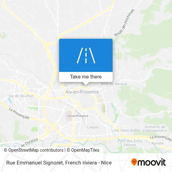 Mapa Rue Emmanuel Signoret