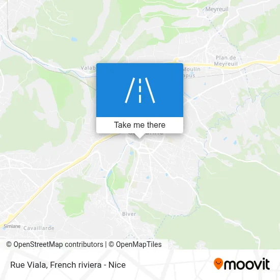 Rue Viala map
