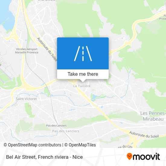 Rue Bel Air map