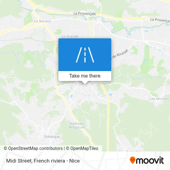 Mapa Rue Du Midi