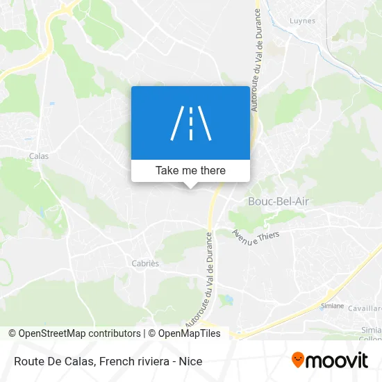 Route De Calas map