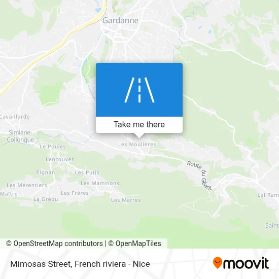 Rue Des Mimosas map