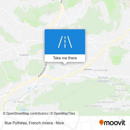 Mapa Rue Pythéas