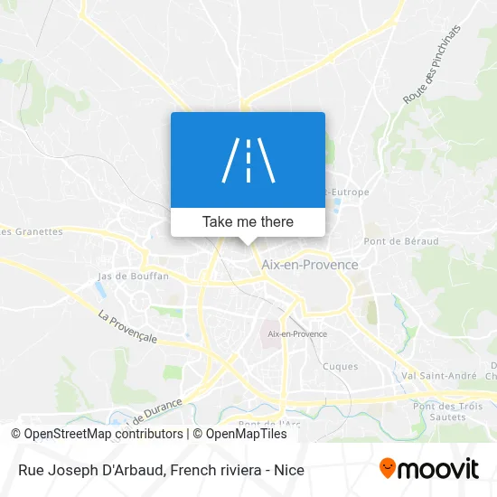 Rue Joseph D'Arbaud map