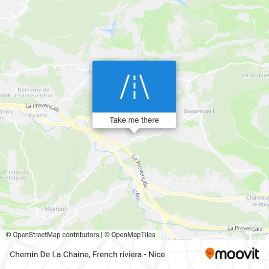 Chemin De La Chaîne map