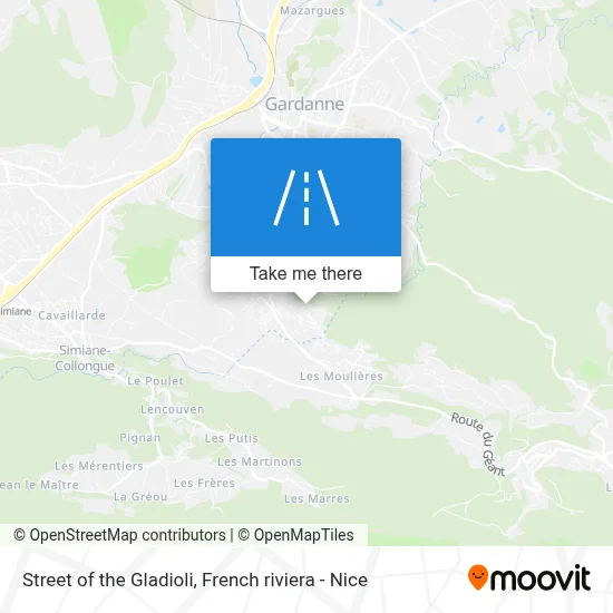 Rue Des Glaïeuls map