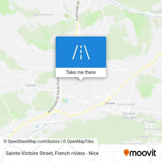 Mapa Rue Sainte-Victoire