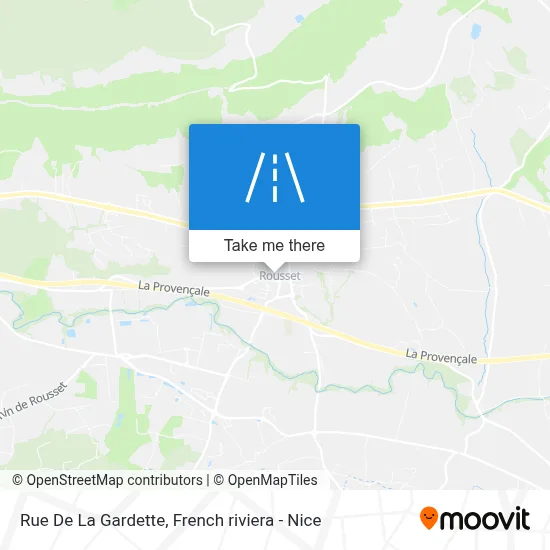 Rue De La Gardette map