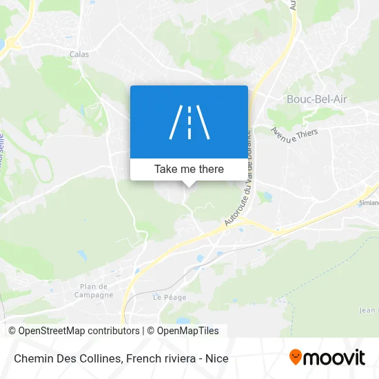Chemin Des Collines map