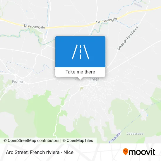 Mapa Rue De L'Arc