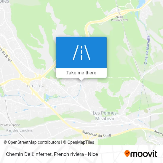 Chemin De L'Infernet map