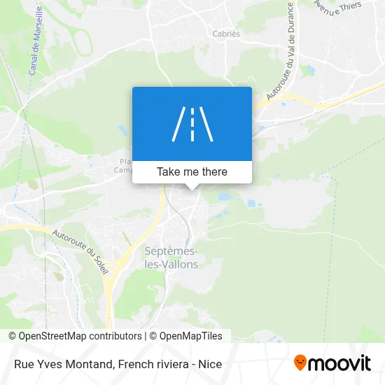 Rue Yves Montand map