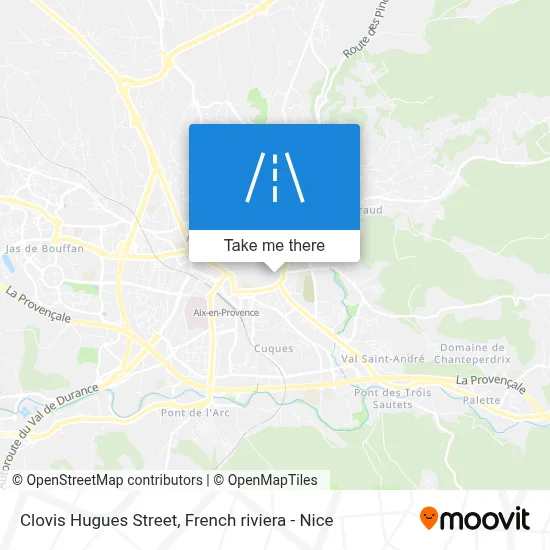 Rue Clovis Hugues map
