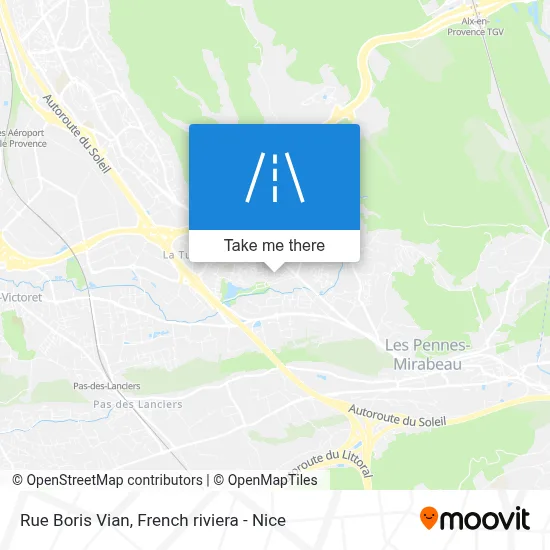 Mapa Rue Boris Vian