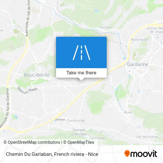 Chemin Du Garlaban map