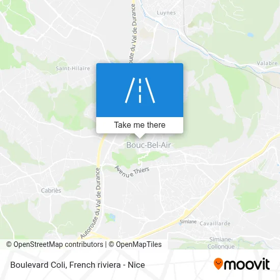 Boulevard Coli map