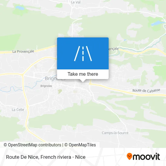Route De Nice map