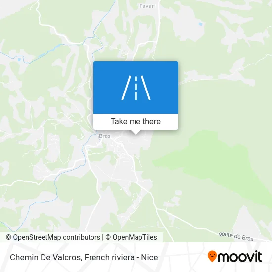 Chemin De Valcros map