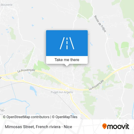 Rue Des Mimosas map