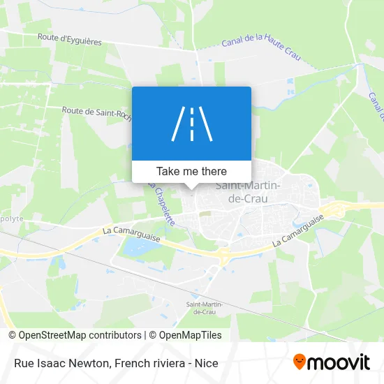 Rue Isaac Newton map