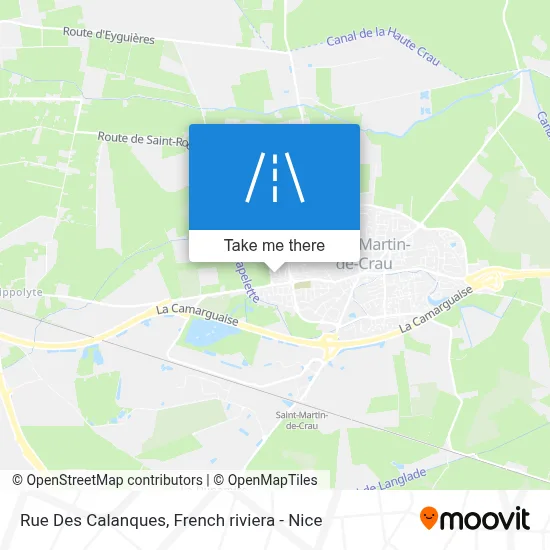 Mapa Rue Des Calanques