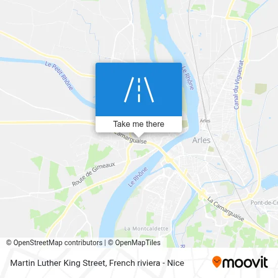 Rue Martin Luther King map