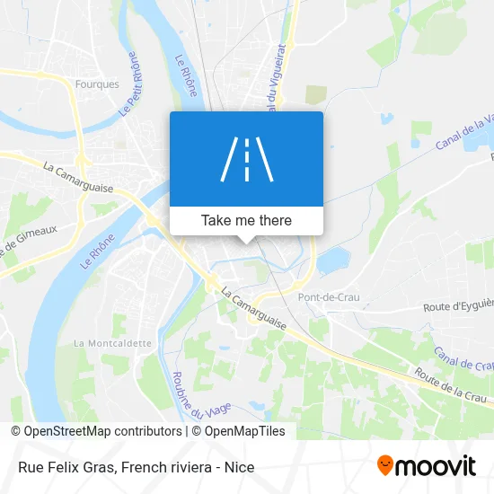 Mapa Rue Felix Gras