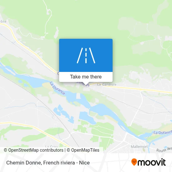 Chemin Donne map
