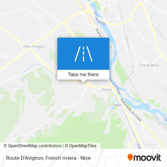 Route D'Avignon map