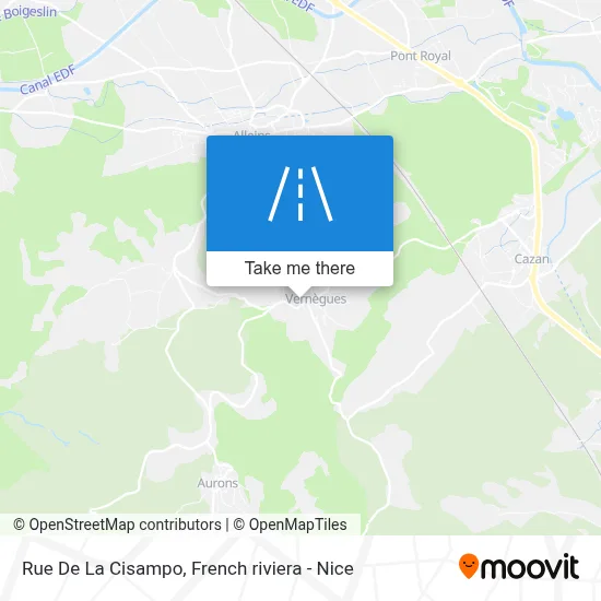 Rue De La Cisampo map