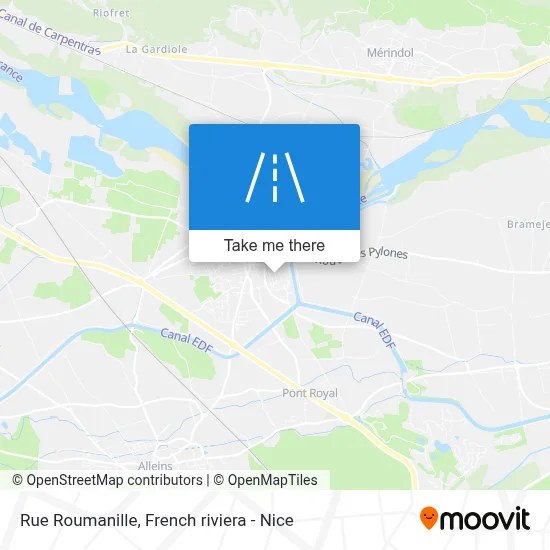 Rue Roumanille map
