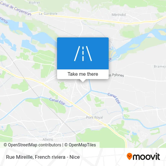 Rue Mireille map